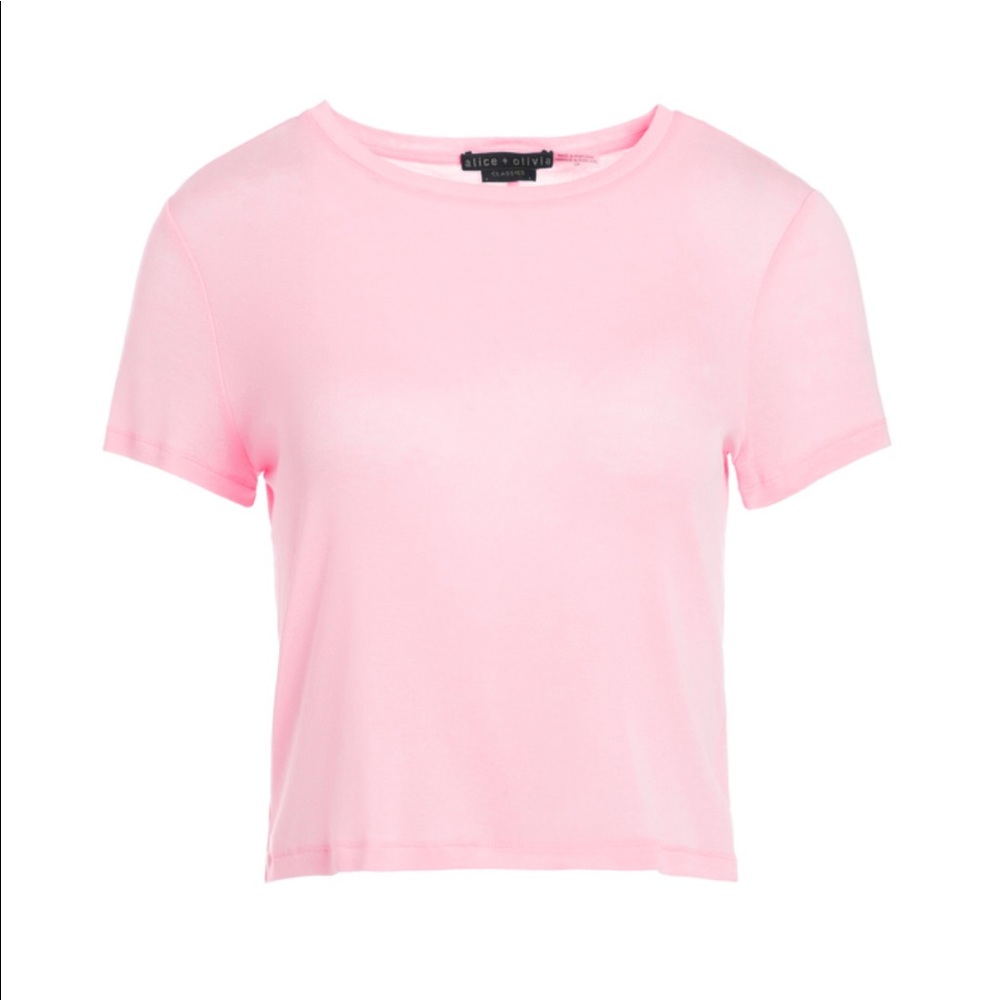 NWT Alice and Olivia Cindy Classic Cropped Tee